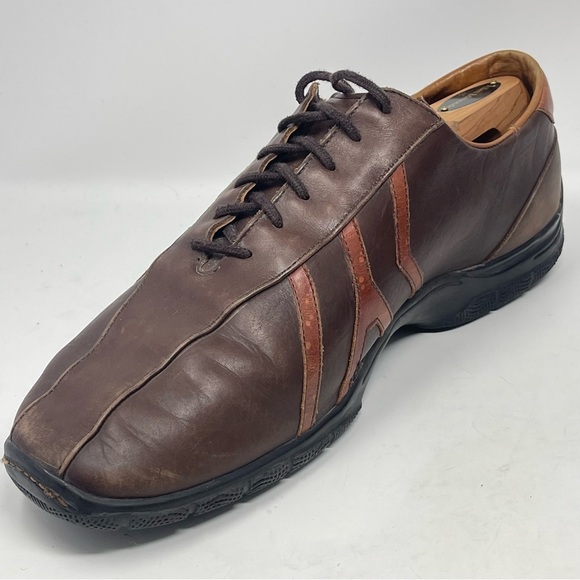 Allen Edmonds Traveler Shoes Mens 11.5D Brown Leather Bicycle Toe Casual Driving main image 4